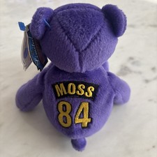 Randy Moss 84 Nfl Beanie Bear 1998 Minnesota Vikings purple Plush Toy