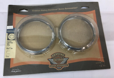 Harley-Davidson Passing Lamp Visor Trim Ring Molding Kit OEM 
