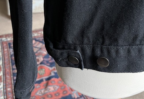 Black Denim Jacket Boohoo Blue Size 10 - Picture 4 of 8