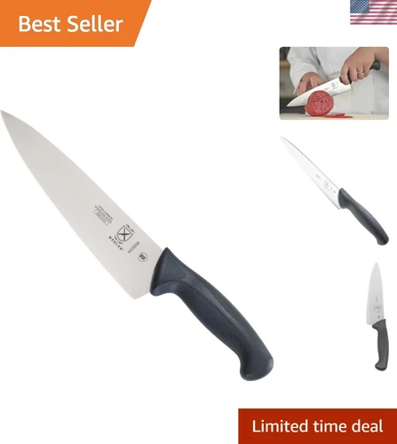 8-Inch Mercer Millennia Chef's Knife - Durable High-Carbon Steel, Black Handle