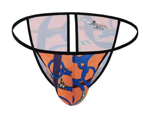 Herren Netz Bedruckt Rückenausschnitt Slip Unterwäsche Sexy Mini Bikini Unterhose M-XL - Bild 76 von 99