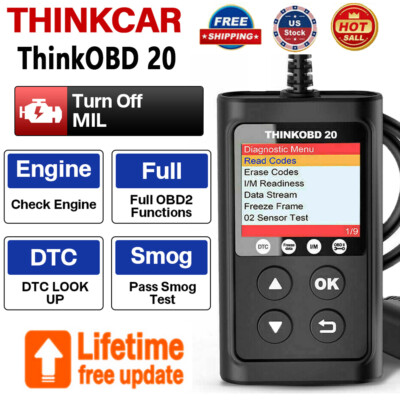 ThinkOBD 20 OBD Code Reader Turn Off MIL Check Engine Diagnostic Tool DTC Lookup
