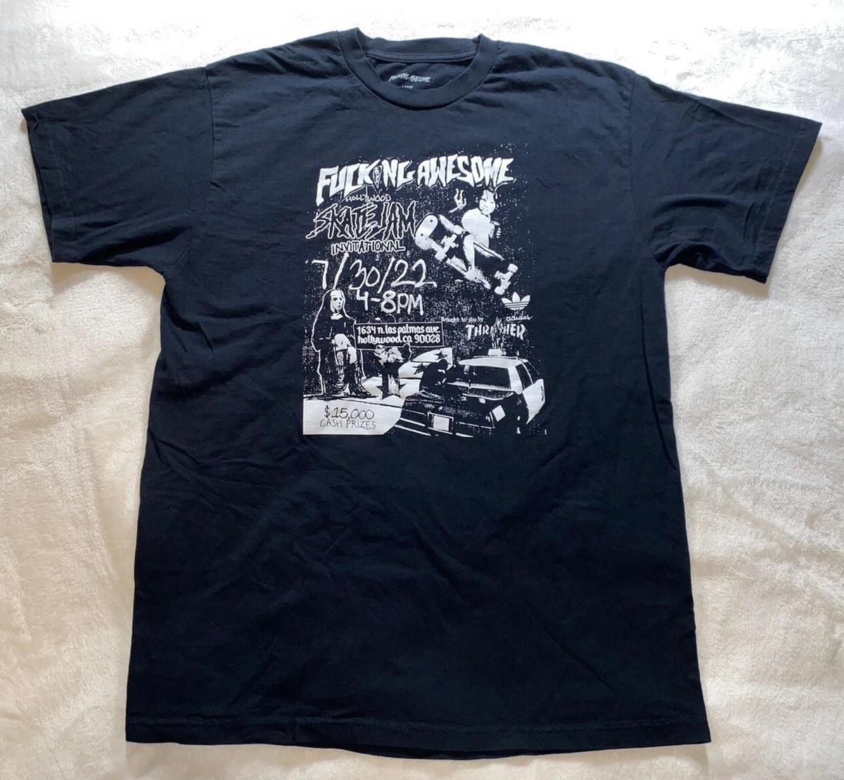 Rare FuckingAwesome 2022 Hollywood Skate Jam Shirt Mens Large