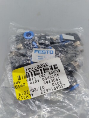 NEW Festo QSL-1/8-8 Push-In L-Fitting Connector 1/8'' 20-Pack? 
