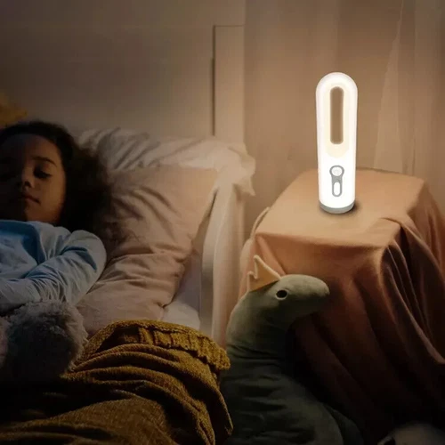 LED Night Light Reading Motion Sensor 2 in 1 Torch USB C Rechargeable Dusk Dawn - Picture 9 of 12