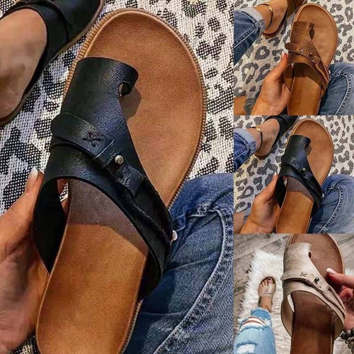 Women Orthotic Sandals Bunion Correction Mule-Shoes Slippers Flat-Shoes  Size | eBay