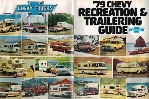 1979 Chevy RV / CAMPER Guide Brochure : PickUp,VAN,Conversion,MotorHome,BLAZER,