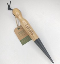 Smith & Hawken 11.5" Metal Tipped Garden Dibber With Wooden Handle New With Tags