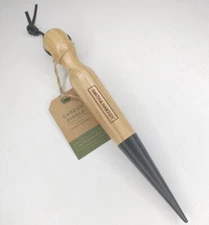 Smith & Hawken 11.5" Metal Tipped Garden Dibber With Wooden Handle New With Tags