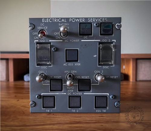 Bombardier CRJ-200 Electrical Power Services Panel PN 601R51209-9