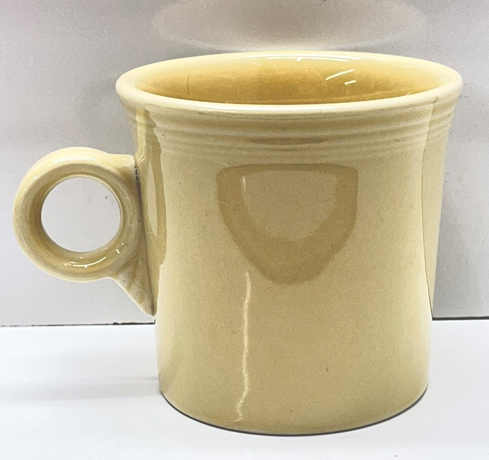 HLC FIESTA USA Pale Yellow Coffee Mug Cup Fiesta Ware O Ring