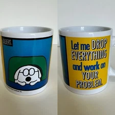 Vintage Dilbert Coffee Mug "let Me Drop Everything And Work On Your Problem”￼