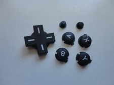 black Replacement A B X Y, start select Full Button Set For DS Lite NDSL Buttons