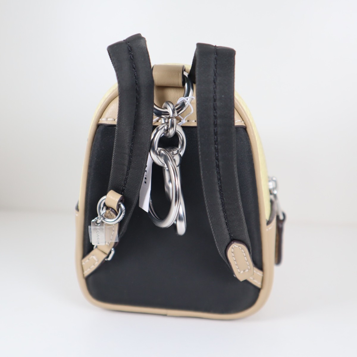 Coach Lemon Print Mini Backpack Coach Mini Court Backpack Bag Charm with Lemon Print CAP03  main image 4