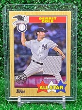 2022 Topps Series 2 1987 Topps Baseball All-Star Relics Gerrit Cole #87ASR-GC