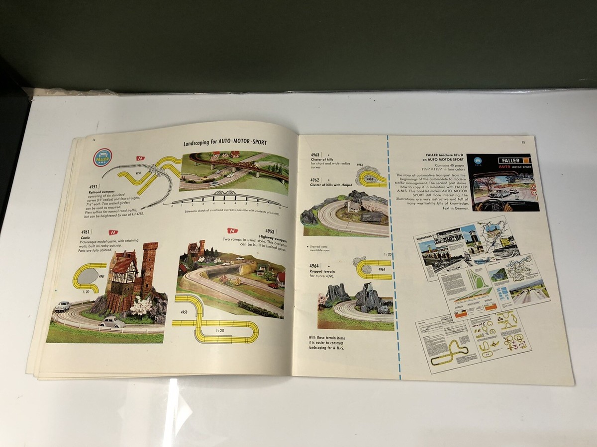 Catalogue Faller 1964-65 Modélisme Ferroviaire Et Circuits Automobiles - Vintage