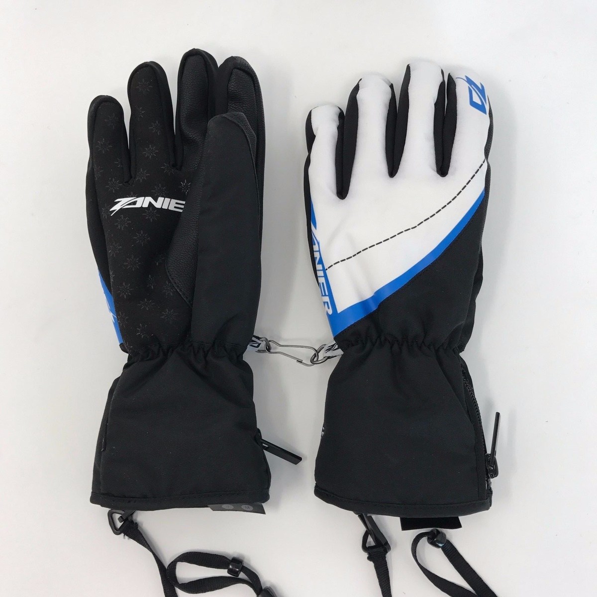 Zanier Stubai.zx Da Adult Ladies Gloves Black White Blue M/7