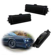 2PC Smoked Front Side Marker Parking Lights Lens For 1981-1988 Chevy Monte Carlo