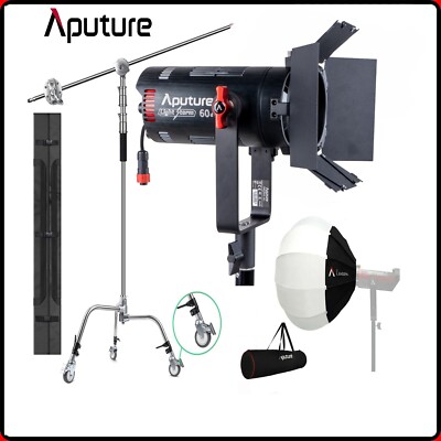 Aputure LS 60d 60W COB LED Video Fotografie Licht + Lantern 65cm Softbox+C Stand