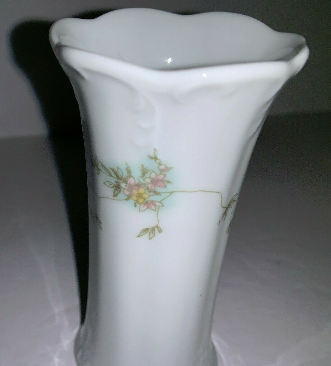 Vintage LOT OF 2 CLASSIC ROSE Rosenthal Group Germany Small White Vase