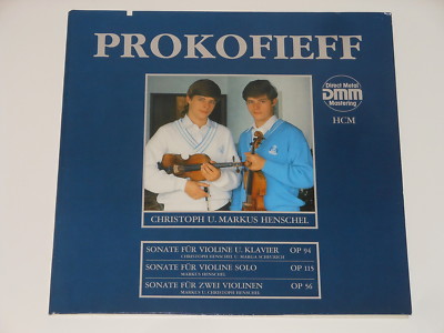 Christoph u. Markus Henschel - Violin - LP - PROKOFIEV - Sonatas - HCM DIGITAL