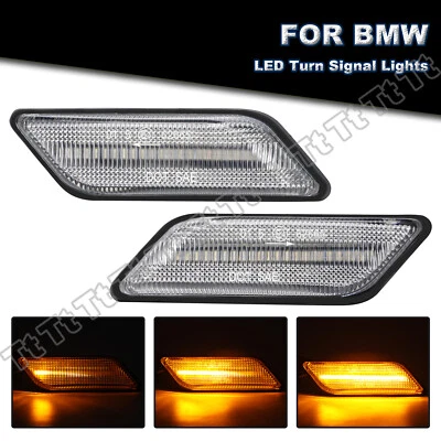 For 1996-2002 BMW Z3 Sequential LED Front Fender Side Marker Turn Signal Lights - Bild 1 von 4