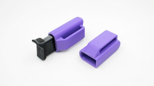 MAGAZINE POUCH FOR RUGER LCP II 380 - PURPLE - RH SHOOTER - For Belts Up To 1.5" - Picture 2 of 5