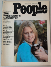 PEOPLE Weekly Magazine 1974 October 21 Susan Ford Arnold Palmer Lady Bird Fame