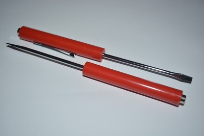 MINI FLAT SCREWDRIVER WITH MAGNET  TOP POCKET CLIP FOR PROFESSIONAL TECHS 2 PCS