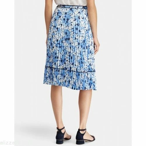 LAUREN Ralph Lauren WOMEN'S FLORAL PRINT ACCORDION PLEAT SKIRT size 2 ret $145