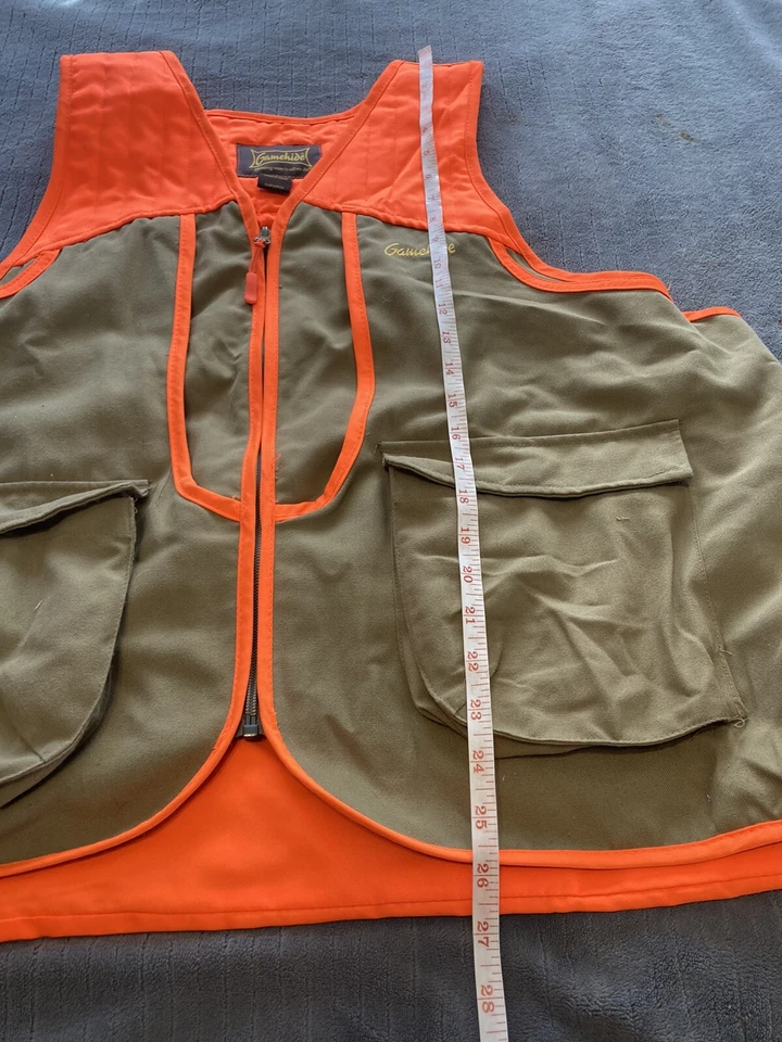 Gamehide Hunting Safety Utility Vest Outdoors Mens Large Orange - Image 4 of 4