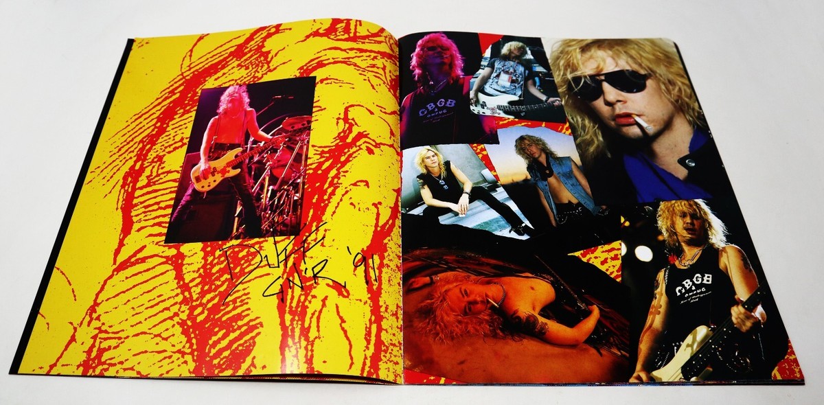GUNS N' ROSES USE YOUR ILLUSION TOUR 1991 CONCERT PROGRAMME