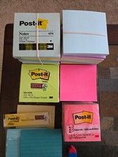 LARGE LOT of 64 Post-its  Other Brands Sticky  Super Sticky Note Pads