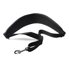 Artificial Leather Saxophone Sax Neck Strap Black