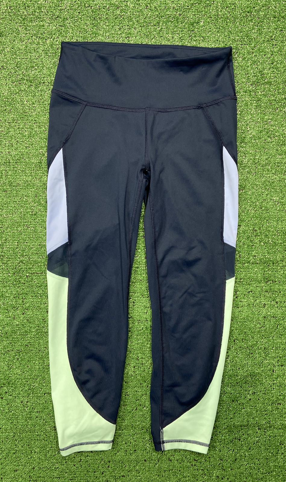 FILA SPORT Women's Size XS Performance Running Leggings Pants Blue Purple Green