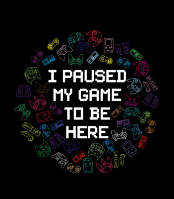 Kinder Fit T-Shirt - Ich habe mein Spiel pausiert um hier zu sein - Gamer - lustig - Geschenk 