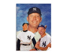 Mickey Mantle New York Yankees NY MLB Baseball Outfielder Art Print 2AM3
