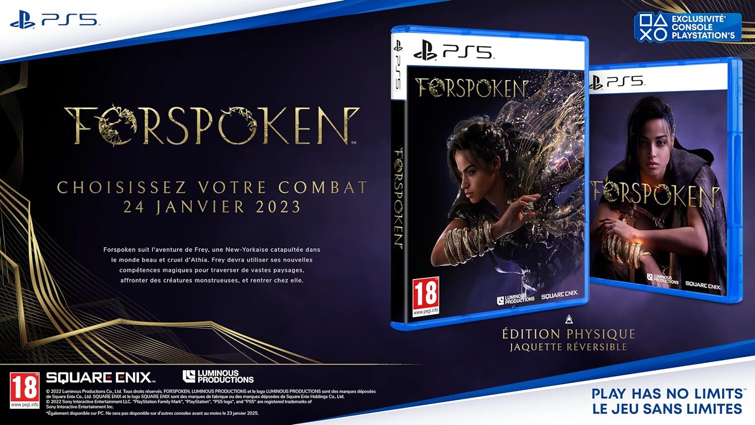 Forspoken (PS5) - Neuf Sous Blister - Action/Aventure - Sony