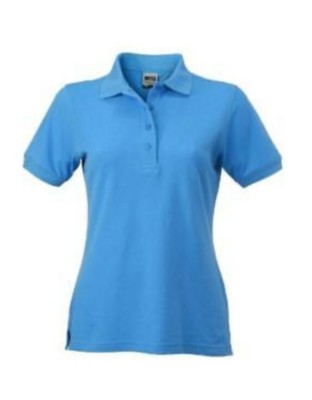 James Nicholson Womens JN829 Workwear Polo Shirt Aqua (New