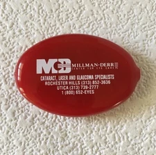 Vintage Squeeze Coin Purse MILLMAN DERR Quikoin Cataract Laser Glaucoma MD USA