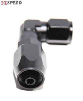 Aeroquip Aluminum #4 90 Degree Elbow Union Black Aeroquip Aluminum #4 90 Degree Elbow Union Black