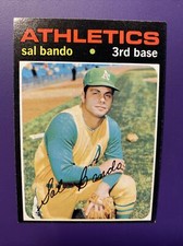 Sal Bando 1971 #285 Topps Baseball Card - Super Nice Card - Excellent +