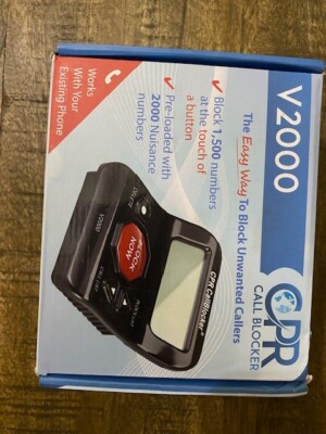 CPR Call Blocker V2000, Pre-Programmed with 2000 Scam Telemarketer Numbers