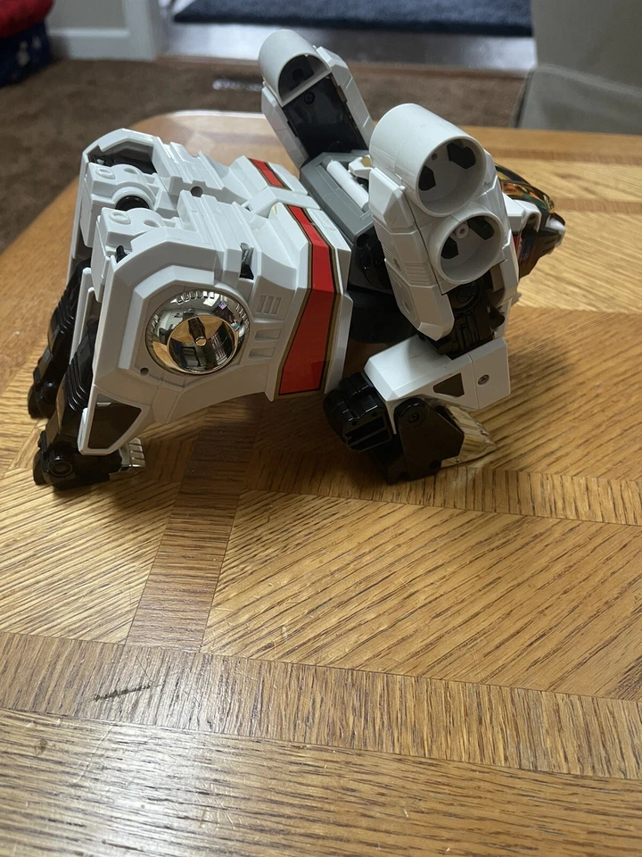 Power Rangers WHITE TIGER ZORD Bandai 1994 (FUNCIONA) PERO FALTAN PIEZAS - COMO ESTÁ Foto 4 de 4