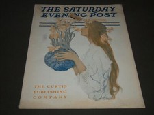 1907 APRIL 27 THE SATURDAY EVENING POST MAGAZINE - ILLUSTRATED COVER- SP 1009