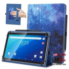 Universal Case for 10.1 Inch Android Tablet with Pen Loop - A-Blue Starry Sky