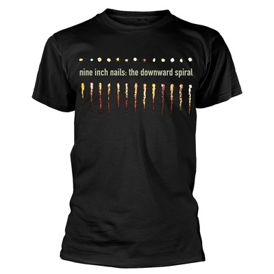 Nine Inch Nails 'Downward Spiral' Schwarzes T-Shirt NEU