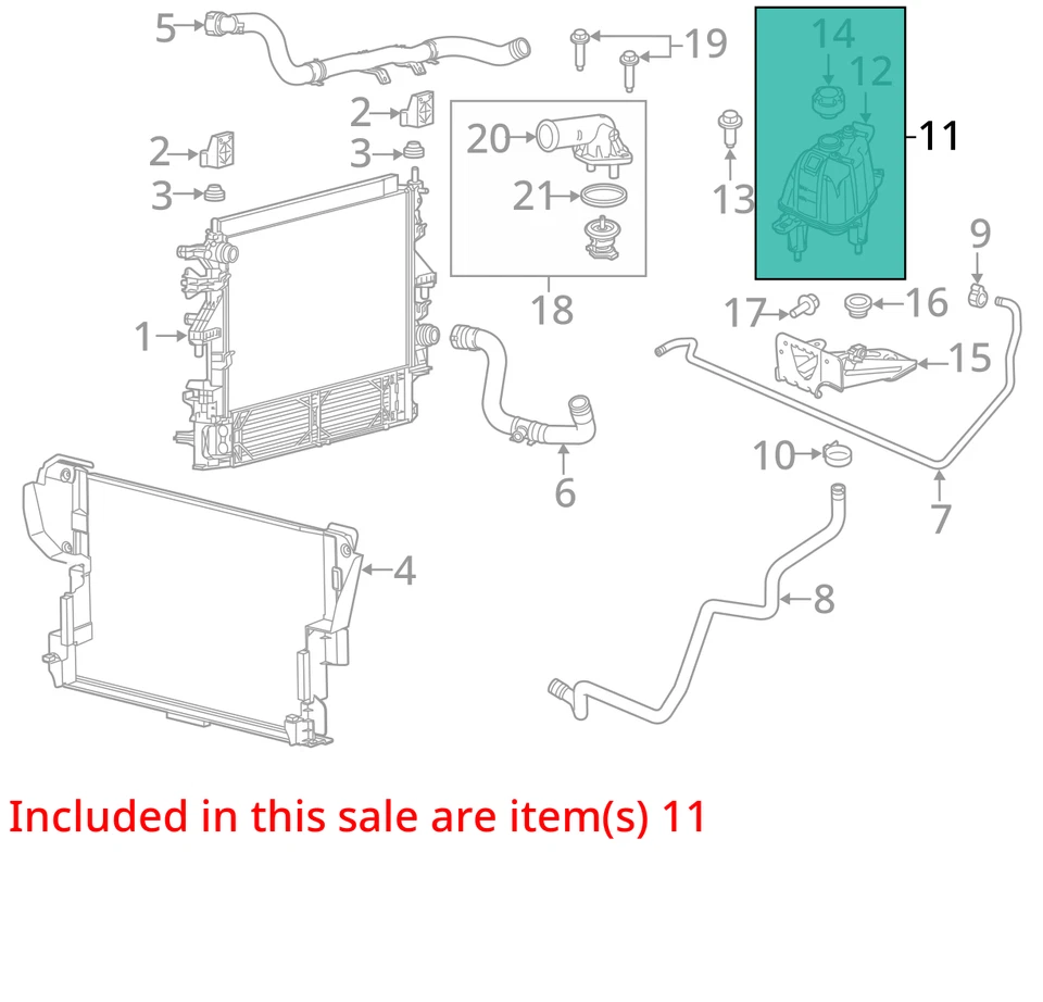 Coolant Reservoir Fits 14-21 PROMASTER 1500 VAN 4348881 Foto 2 de 3