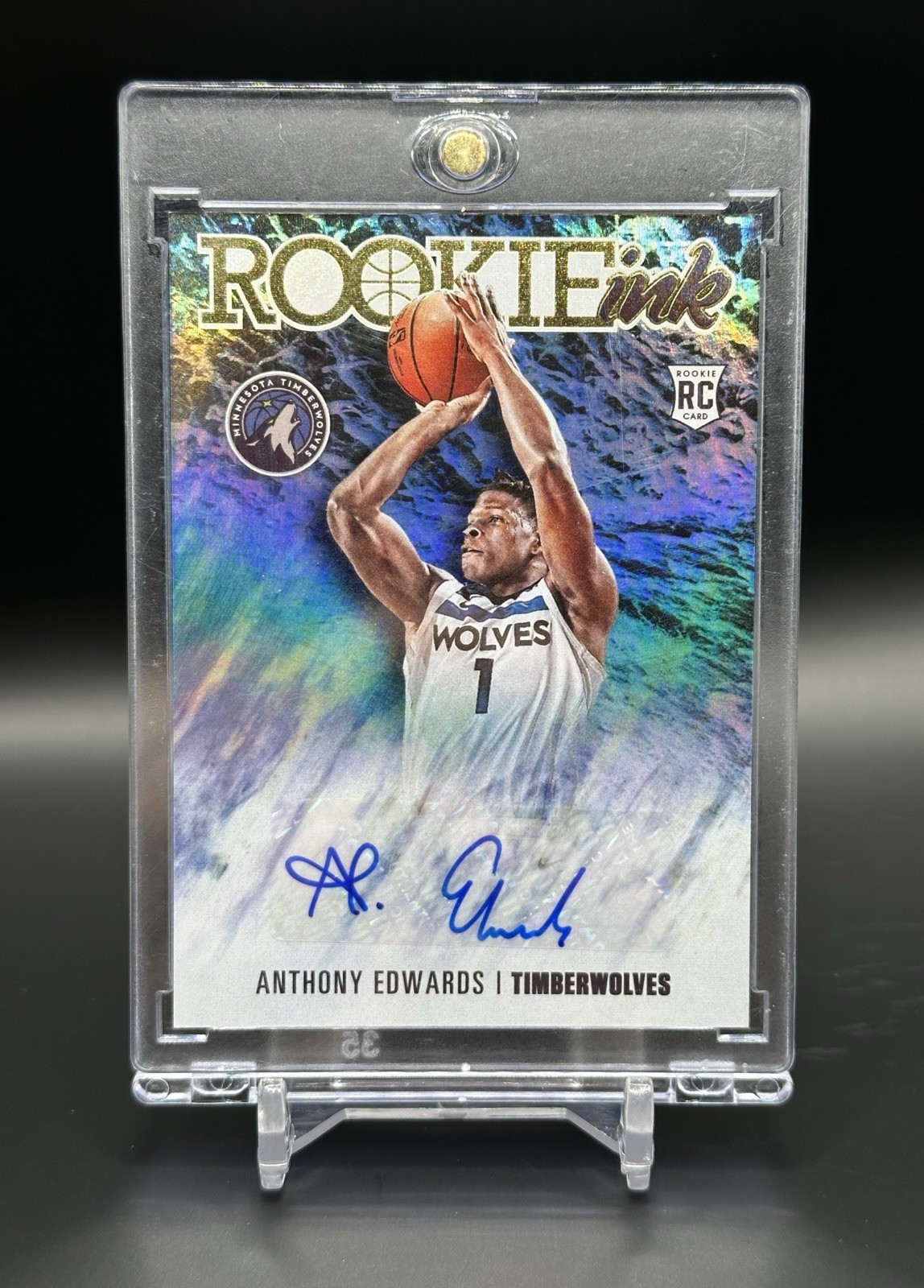 2020-21 Panini Hoops - Anthony Edwards Rookie Ink