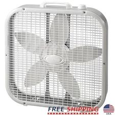 20 Inch 3 Speed Energy Efficient Box Fan Indoor Air Circulation Portable Fan New